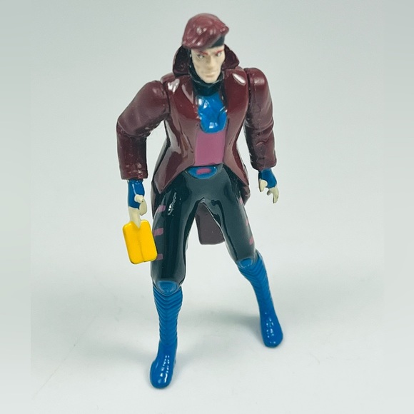 X-Men Steel Mutants Gambit 2.5 Inch Die Cast Figure 1994 Toy Biz Marvel Loose - Picture 2 of 6